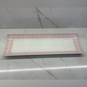 Royal Doulton My Favourite Things Zandra Rhodes Pink Gold ButterflyTray